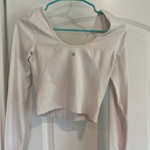 Long Sleeved White Cropped Lululemon Swiftly Tech